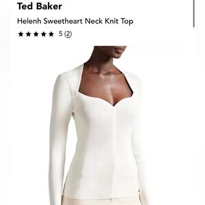 Ted Baker Helenh Sweetheart Neck Knit Top